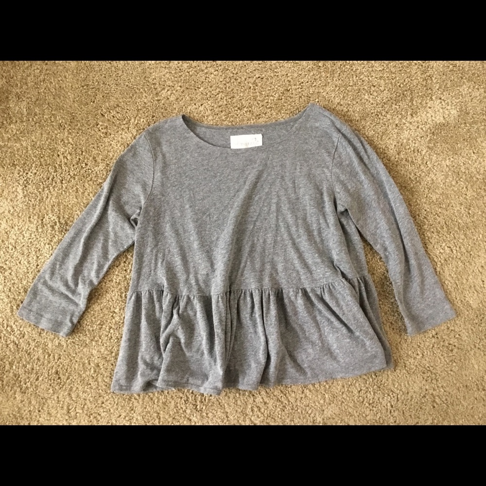 Free people grey flowy top